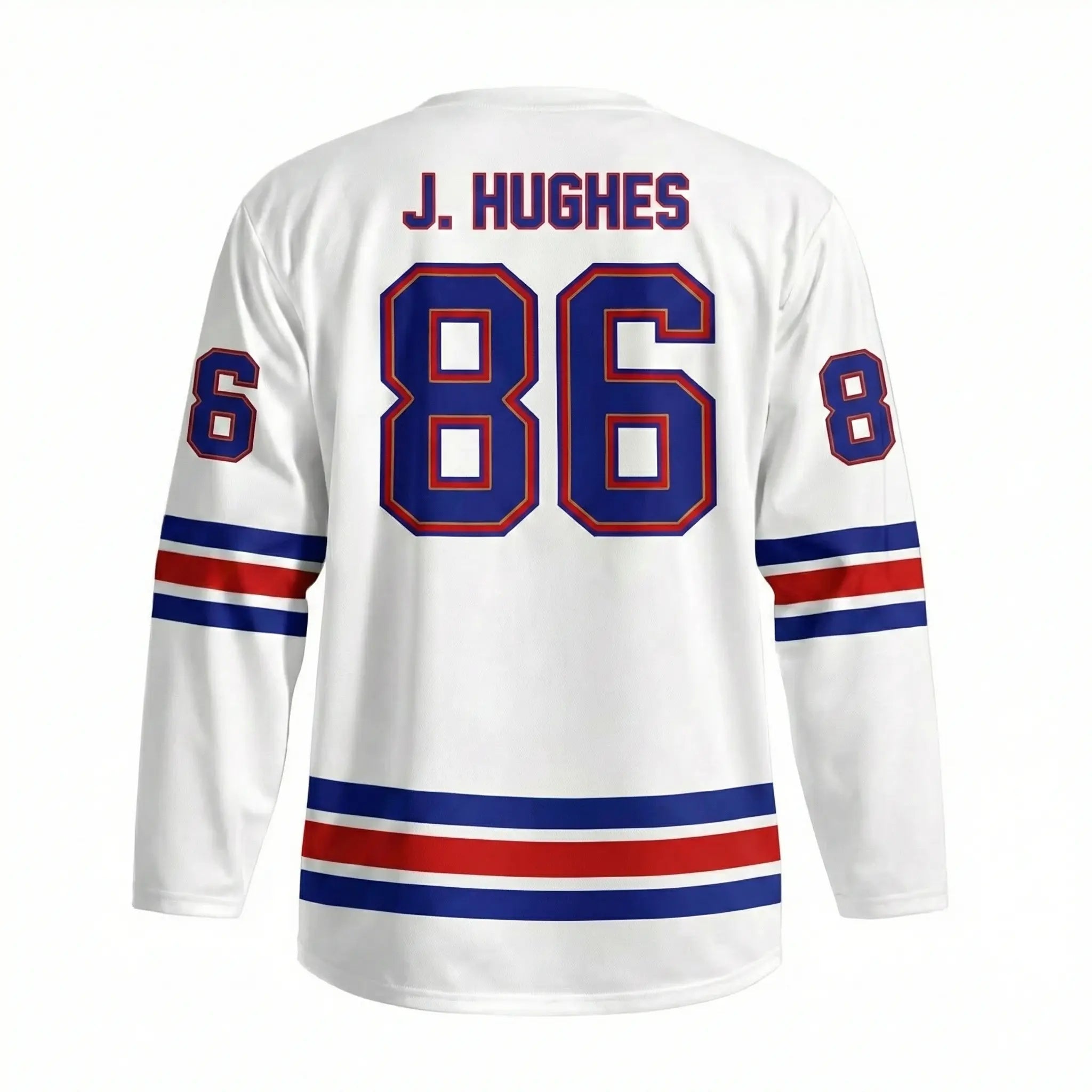Hockey Jersey Printed Jack Hughes Name & Number Fan Apparel, USA Hockey Uniform for Men